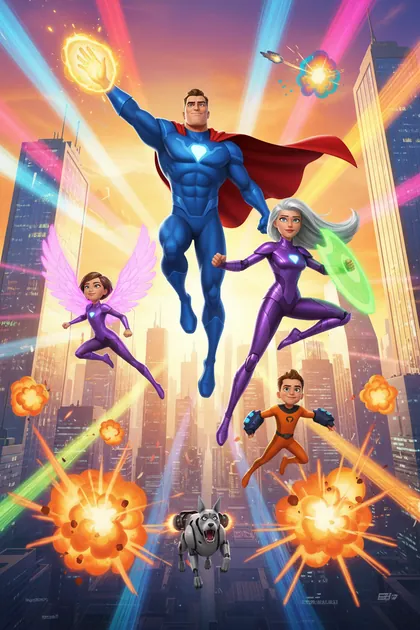 Affiche de Super Famille, Animation · Action · 2026, disponible en VOD sur notre IPTV France